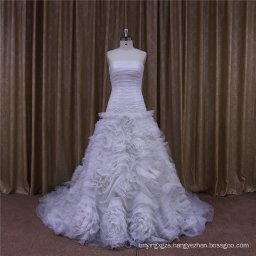 Tea-Length Short Organza Wedding Gowns